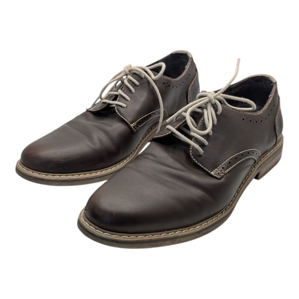 Restoration Preston Lace Up Oxford Men's Size 9M Brown Classic Dress Shoes Basic